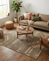Sahara Sands Collection Area Rug -  Berenice Square Natural and Brown  lifestyle 51