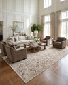 Andes Summit Collection Area Rug -  Merida Rectangle Dark Beige  lifestyle 23