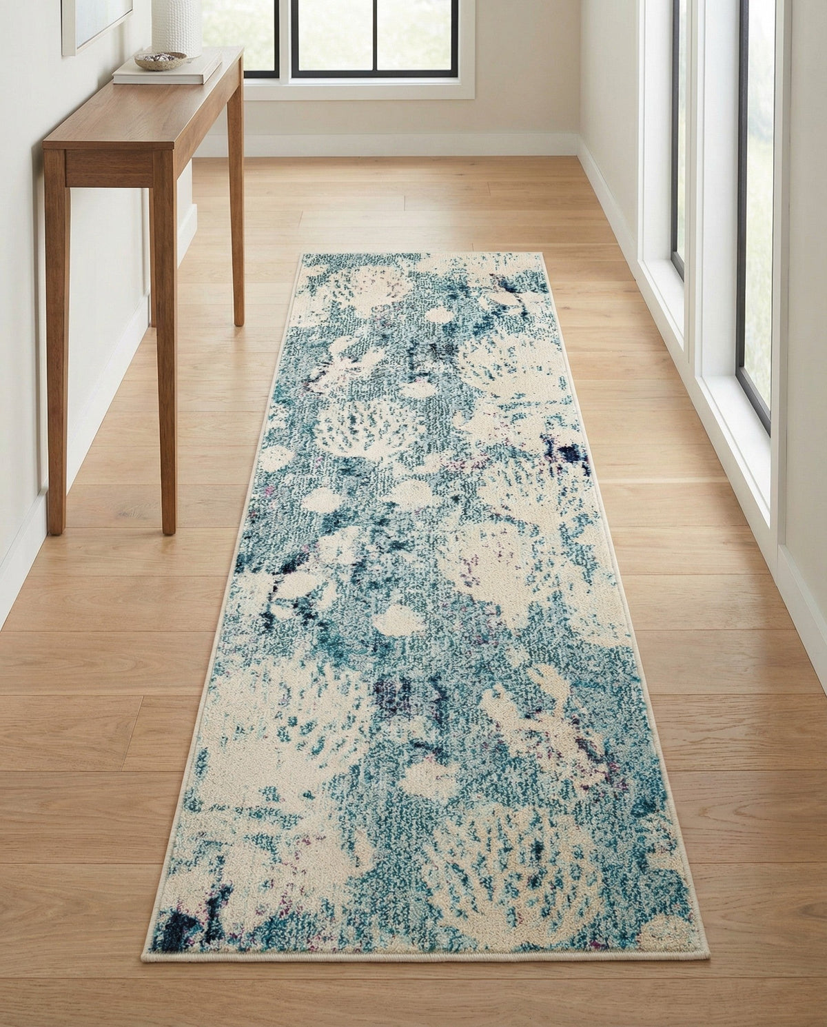 Sorrento Shores Collection Area Rug -  Vico Runner Light Blue  lifestyle 115
