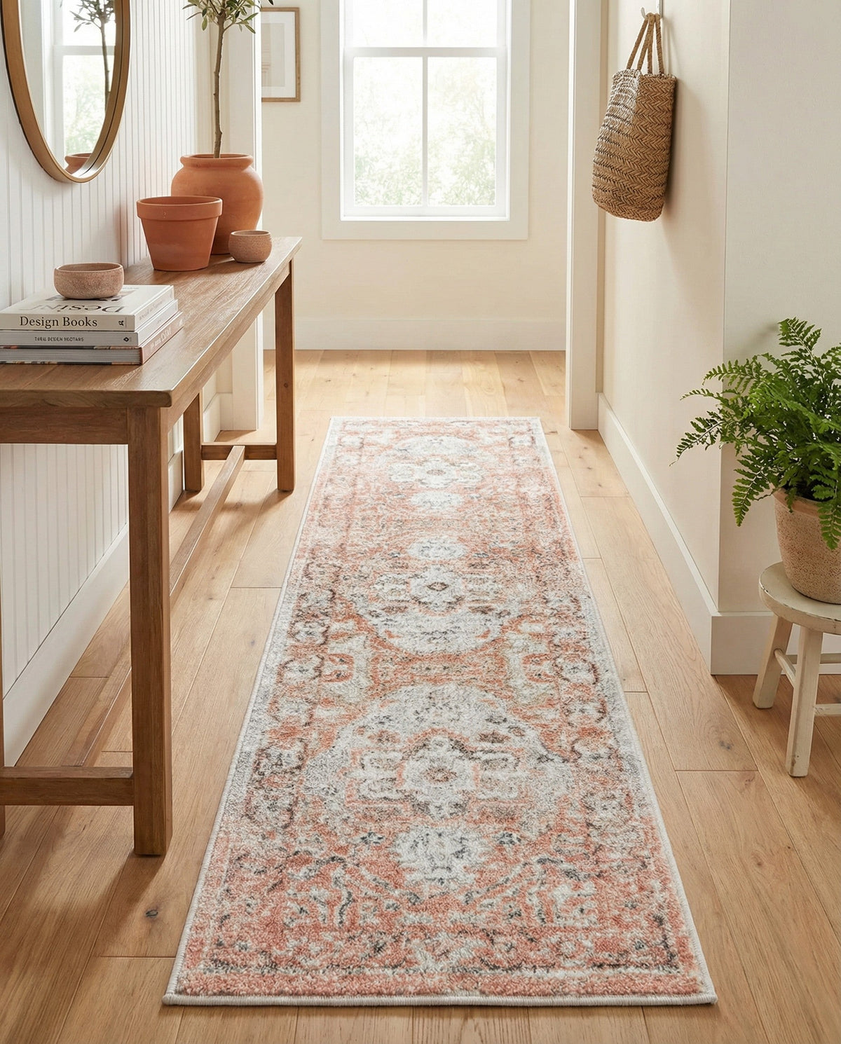 Parisian Elegance Collection Area Rug - Versailles (Rose Pink) Runner Rose Pink  lifestyle 110