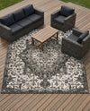 Urban Oasis Rugs Collection Area Rug -  Penthouse (Charcoal Gray) Square Charcoal Gray  lifestyle 60