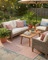 Urban Oasis Rugs Collection Area Rug -  Rooftop (Rust Red) Square Rust Red  lifestyle 38