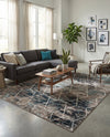 Trellis Mosaic Collection Area Rug - Arborville (Blue Multi) Rectangle Blue Multi  lifestyle 21