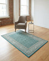 Soho Elegance Collection Area Rug -  Mercer (Turquoise) Rectangle Turquoise  lifestyle 26