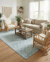 Marrakech Lattice Collection Area Rug - Medina (Light Blue) Rectangle Light Blue  lifestyle 4