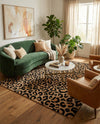Hand Tufted Savannah Collection Area Rug - Serengeti Rectangle Beige and Black  lifestyle 13
