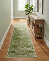 Dover Terrace Collection Area Rug -  Lagoon (Green) Runner Green  lifestyle 53