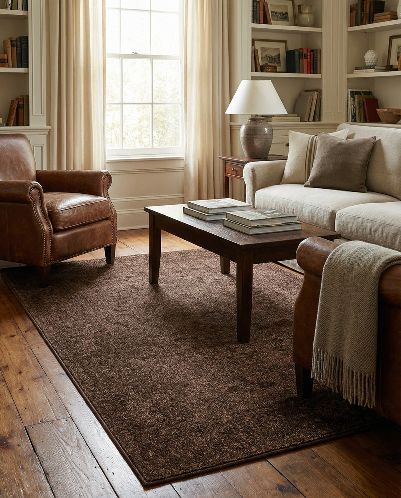 Horizon Collection Area Rug -  Apex (Brown) Rectangle Brown  lifestyle 13