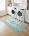 Dover Terrace Collection Area Rug - Marina (Aqua) Rectangle Aqua  lifestyle 8