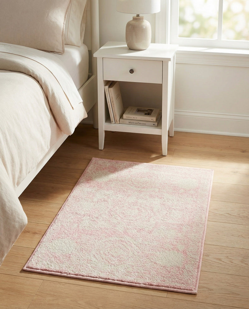 Dover Terrace Collection Area Rug -  Lagoon (Pink) Rectangle Pink  lifestyle 26