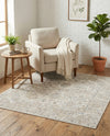 Cascade Range Collection Area Rug -  Shasta (Ivory) Square Ivory  lifestyle 38