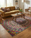Venetian Tapestry Collection Area Rug -  Burano Rectangle Multi  lifestyle 11