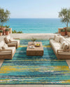 Seaside Haven Rugs Collection Area Rug -  Sandbar Rectangle Multi.Blue  lifestyle 22