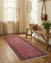 Bazaar Chic Collection Area Rug -  Larache Runner Antique Red  lifestyle 38