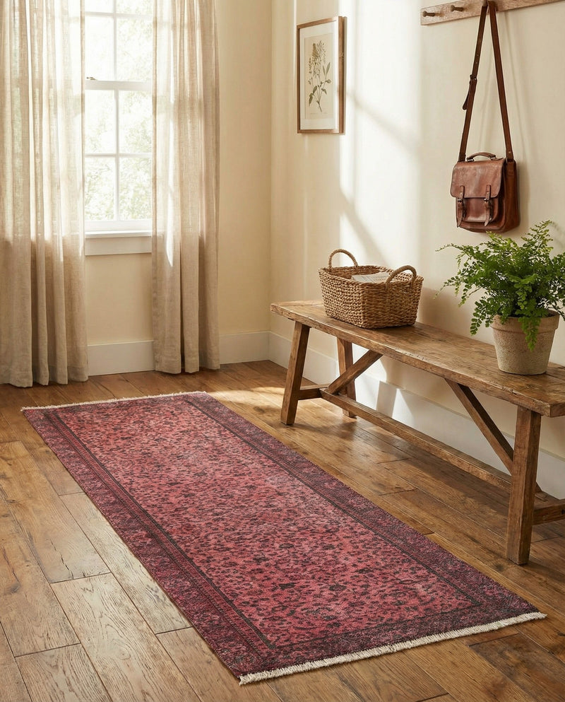 Bazaar Chic Collection Area Rug -  Larache Runner Antique Red  lifestyle 38