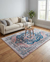 Laguna Sands Collection Area Rug -  Zuma Rectangle Navy Blue  lifestyle 7