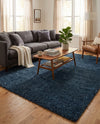 Alpine Plush Collection Area Rug -  Cortina (Marine Blue) Rectangle Marine Blue  lifestyle 17