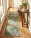 Savannah Soiree Collection Area Rug - Serengeti (Green) Runner Green  lifestyle 43