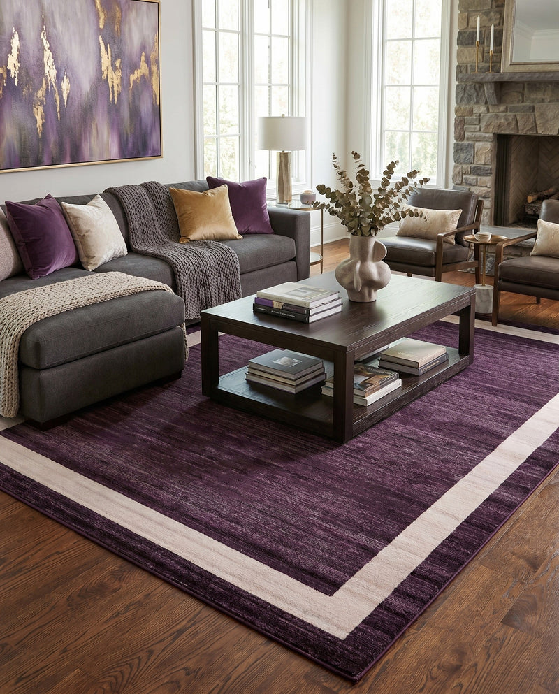 Studio Haven Collection Area Rug -  Alcove (Violet) Rectangle Violet  lifestyle 5
