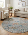 Dresden Elegance Collection Area Rug -  Freiberg Round Multi  lifestyle 70