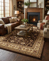 Jaipur Elegance Collection Area Rug -  Nahargarh (Brown) Rectangle Brown  lifestyle 13