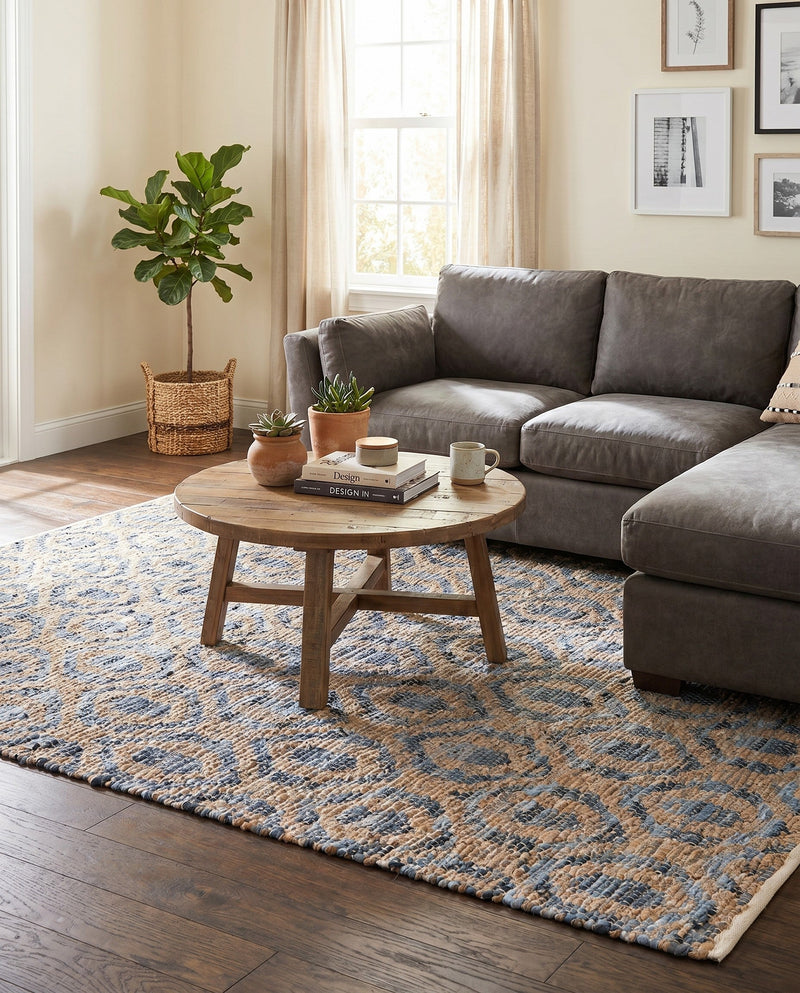Osian Looms Collection Area Rug - Colaba Rectangle Navy Blue  lifestyle 7