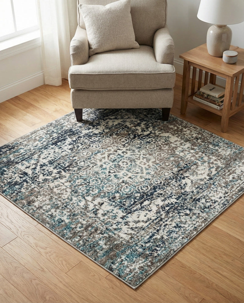 Georgetown Rugs Collection Area Rug - Dupont (Gray) Square Gray  lifestyle 68