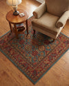 Persian Elegance Collection Area Rug -  Nain Square Light Blue  lifestyle 56