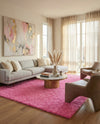 Plush Oasis Collection Area Rug - Serenity (Taffy Pink) Rectangle Taffy Pink  lifestyle 13
