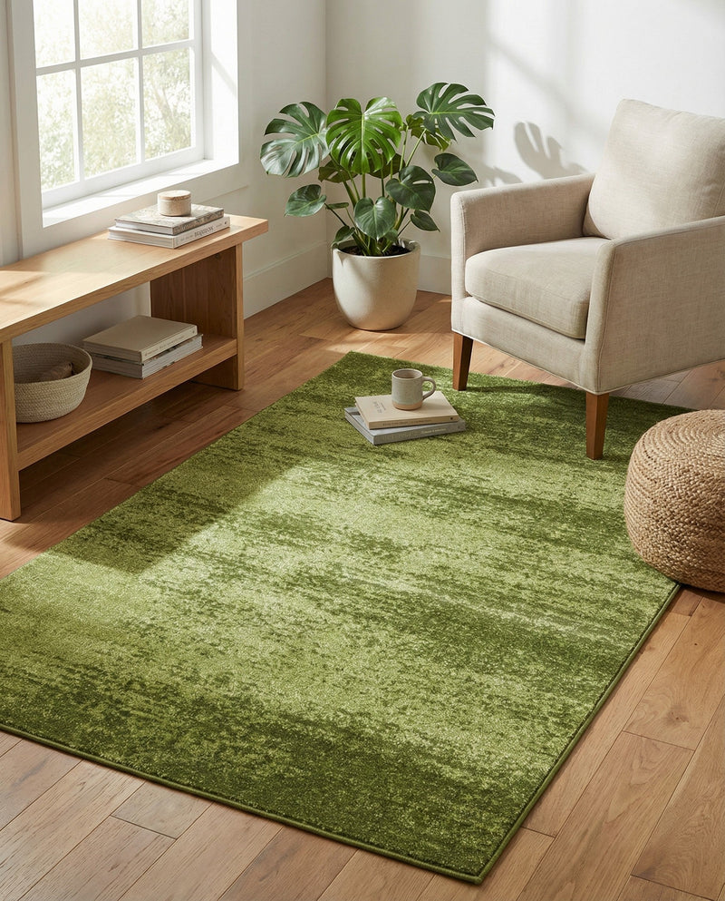 Studio Haven Collection Area Rug -  Gallery (Green) Rectangle Green  lifestyle 34