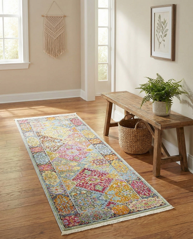 Caribbean Breeze Collection Area Rug -  Grenada Runner Multi  lifestyle 47
