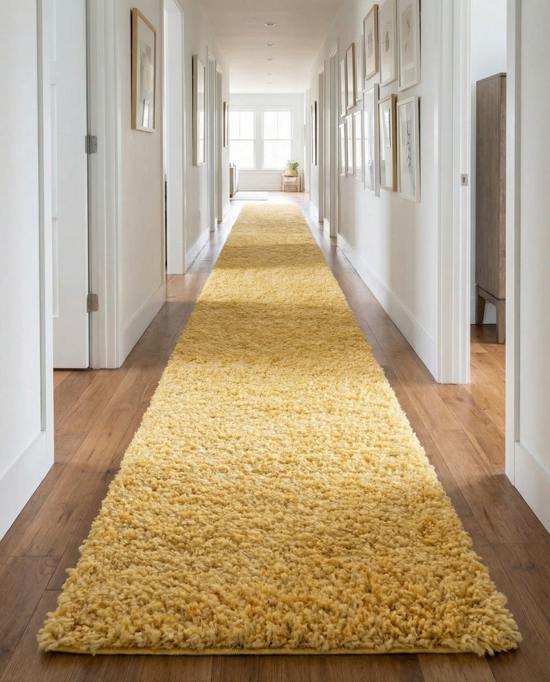 Alpine Plush Collection Area Rug -  Cortina (Sun Yellow) Runner Sun Yellow  lifestyle 30