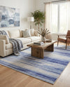Zagros Shades Collection Area Rug -  Sepidan Rectangle Blue Ivory  lifestyle 4