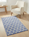 Lattice Gardens Collection Area Rug -  Bloomfield (Light Blue) Rectangle Light Blue  lifestyle 19