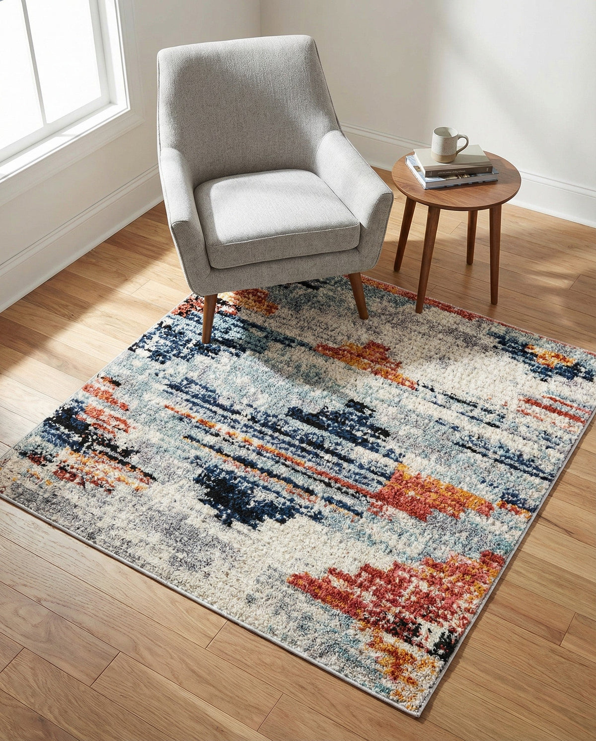 Santa Fe Trails Collection Area Rug -  Arroyo Square Multi  lifestyle 84