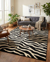 Savannah Sojourn Collection Area Rug -  Kilimanjaro Rectangle Black  lifestyle 29