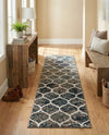 Trellis Mosaic Collection Area Rug -  Pergolatown (Blue Multi) Runner Blue Multi  lifestyle 55