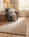 Plush Oasis Collection Area Rug - Serenity (Taupe) Rectangle Taupe  lifestyle 40