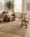 Urban Shimmer Jute Collection Area Rug - Metropolis Rectangle Natural  lifestyle 10