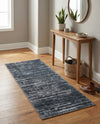 Sahara Essence Collection Area Rug - Oasis (Black) Runner Black  lifestyle 46
