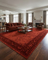 Horizon Collection Area Rug -  Apex (Rust Red) Rectangle Rust Red  lifestyle 14