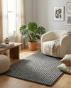 Woolen Sphere Collection Area Rug - Orbsburg (Gray) Rectangle Gray  lifestyle 23
