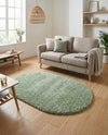 Alpine Plush Collection Area Rug -  Cortina (Sage) Oval Sage  lifestyle 43
