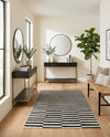 Soho Elegance Collection Area Rug -  Hudson (Black) Rectangle Black  lifestyle 25