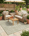 Urban Oasis Rugs Collection Area Rug -  Terrace (Green) Square Green  lifestyle 51