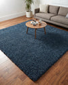 Alpine Plush Collection Area Rug -  Cortina (Marine Blue) Square Marine Blue  lifestyle 64