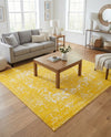 Georgetown Rugs Collection Area Rug - Dupont (Yellow) Square Yellow  lifestyle 58