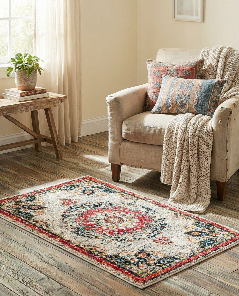 Brighton Terrace Collection Area Rug - Hove (Ivory) Rectangle Ivory  lifestyle 22