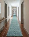 Plush Oasis Collection Area Rug - Serenity (Light Slate Blue) Runner Light Slate Blue  lifestyle 40