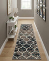 Trellis Mosaic Collection Area Rug -  Pergolatown (Blue Multi) Runner Blue Multi  lifestyle 56